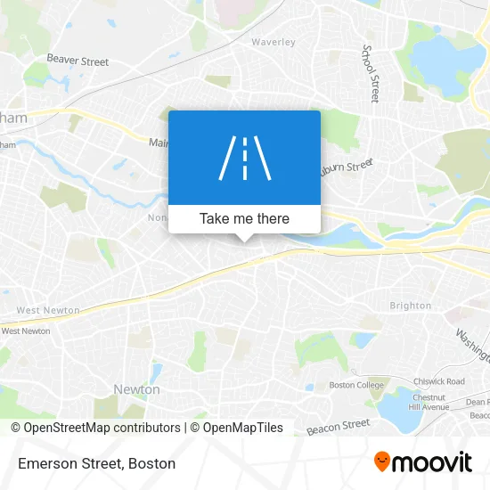 Emerson Street map