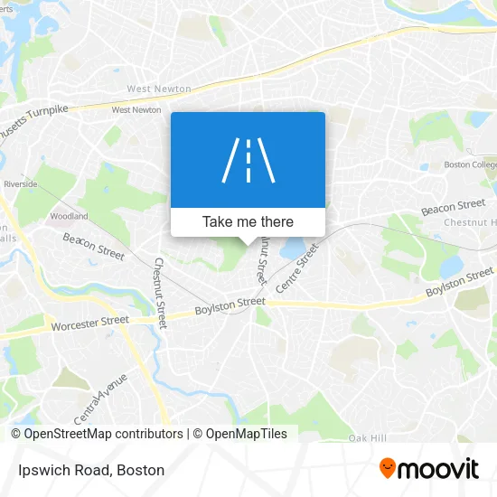 Ipswich Road map