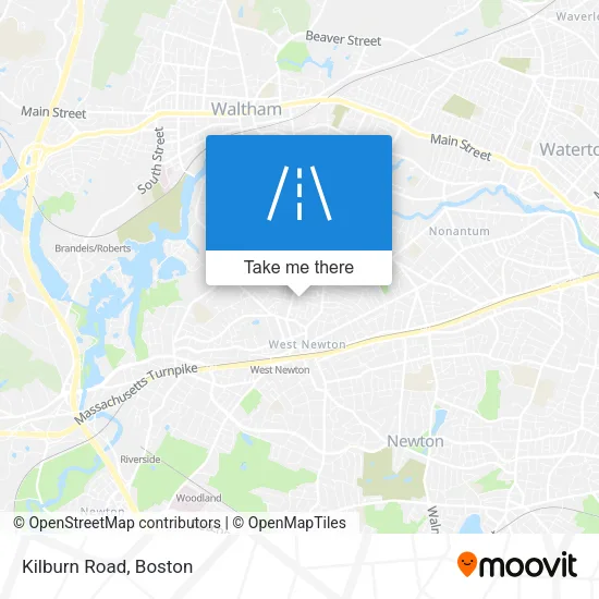 Kilburn Road map