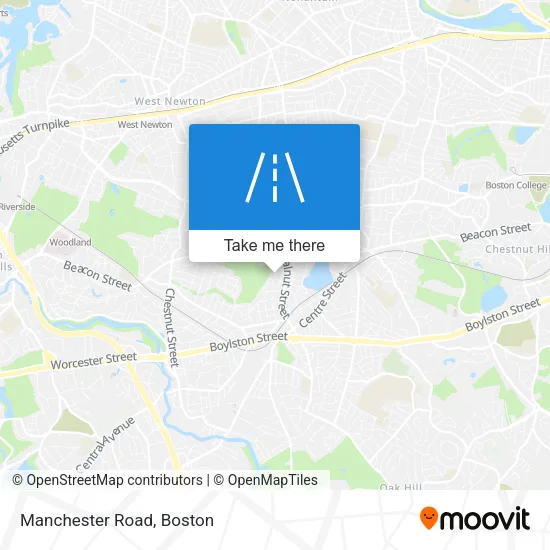 Manchester Road map