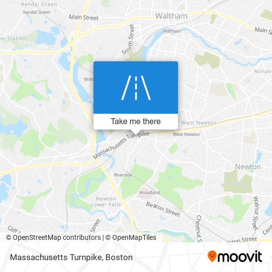 Mapa de Massachusetts Turnpike