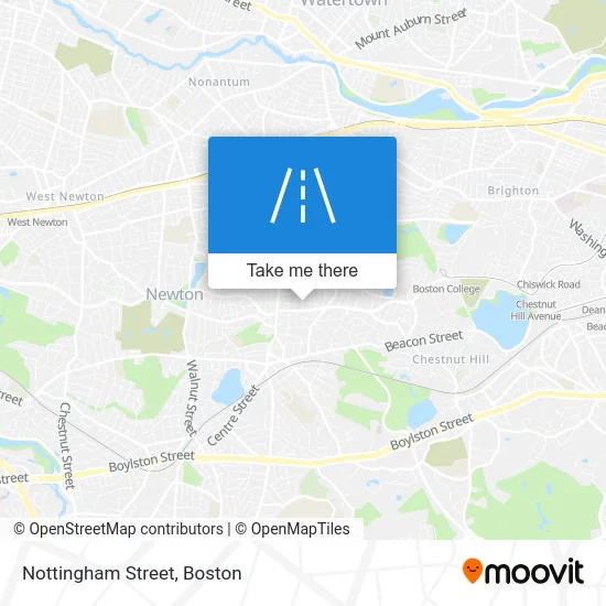 Nottingham Street map