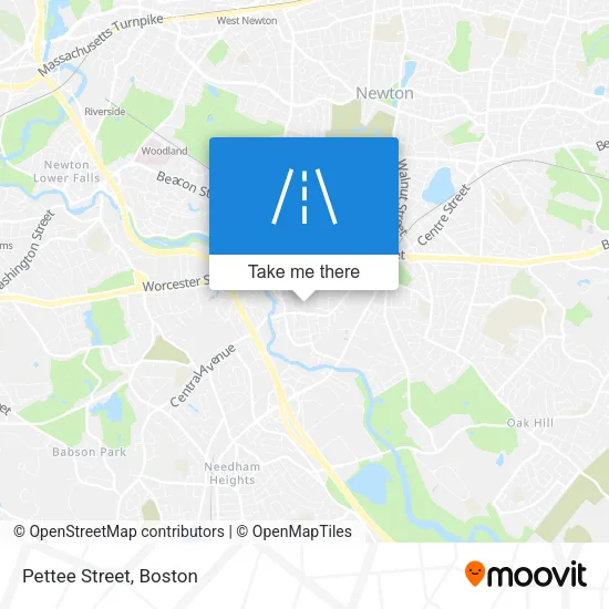 Pettee Street map