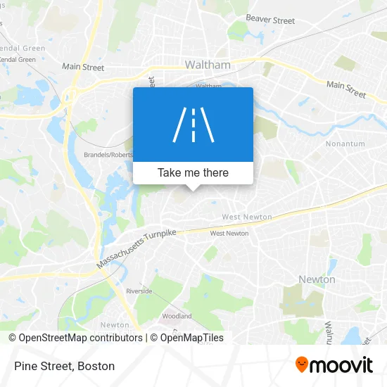 Pine Street map