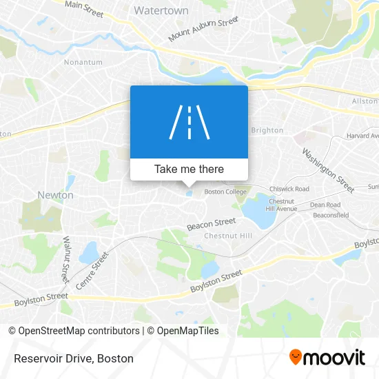Reservoir Drive map
