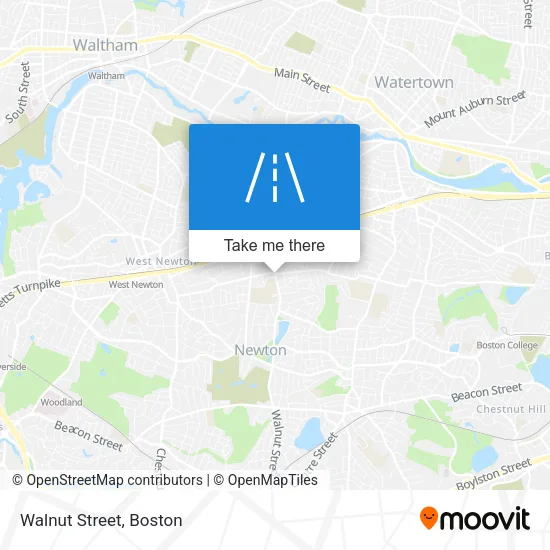 Mapa de Walnut Street