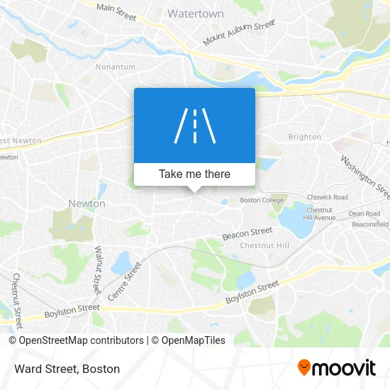 Ward Street map