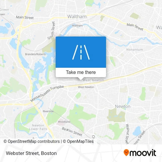 Webster Street map
