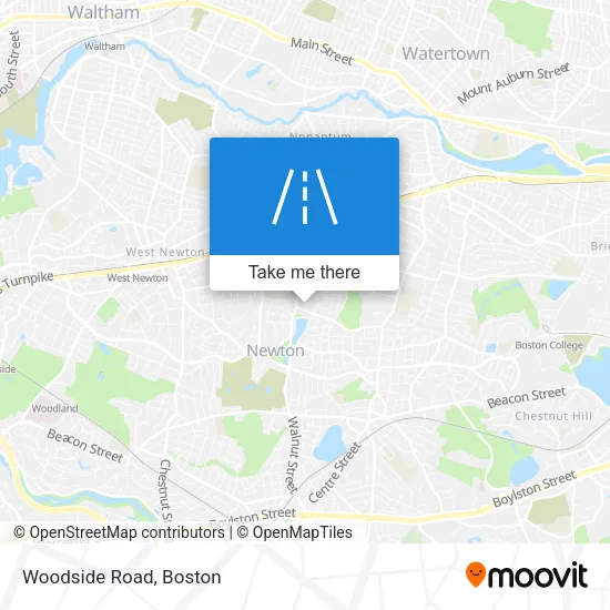 Woodside Road map