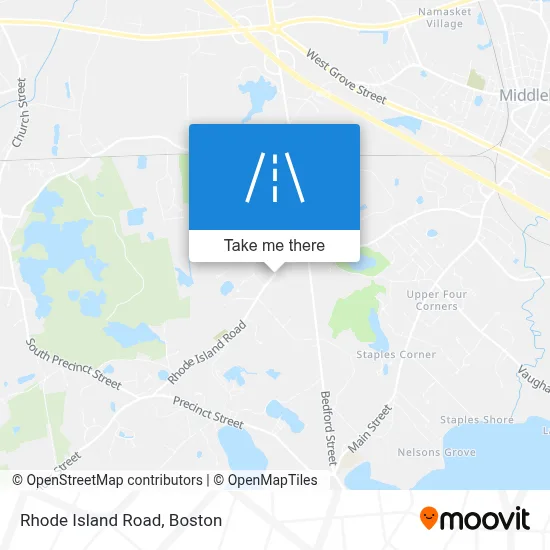 Rhode Island Road map