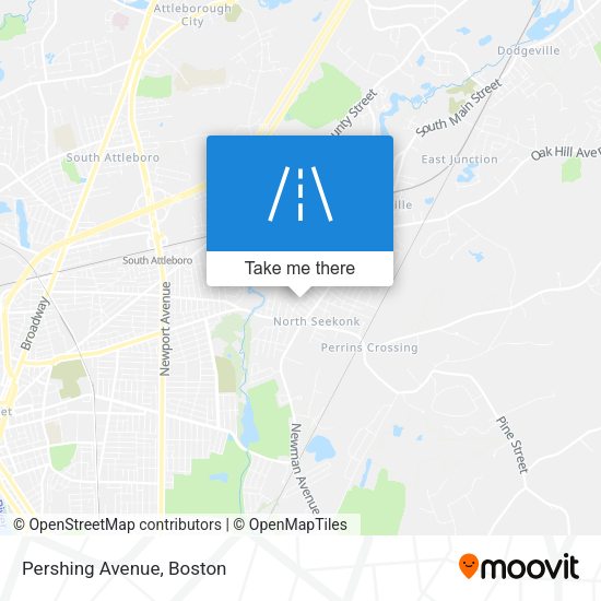 Mapa de Pershing Avenue