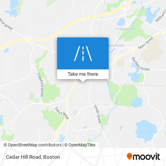 Mapa de Cedar Hill Road