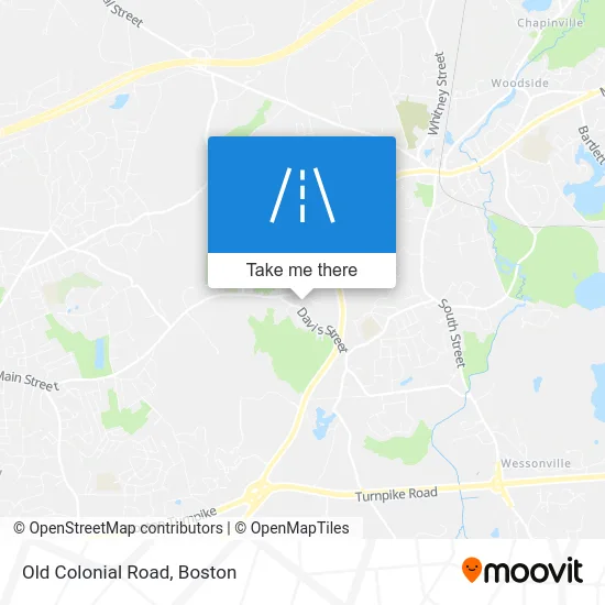 Old Colonial Road map