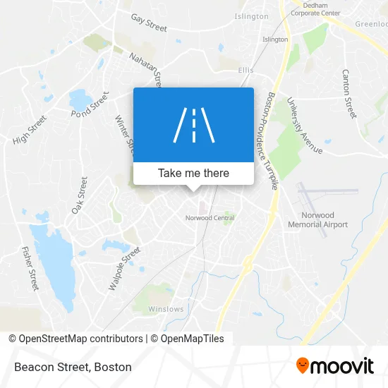 Beacon Street map