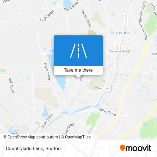 Countryside Lane map