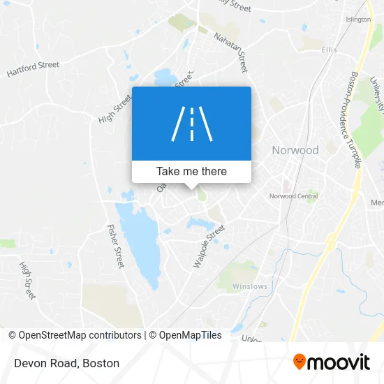 Devon Road map