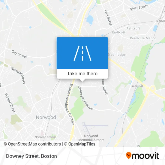 Downey Street map