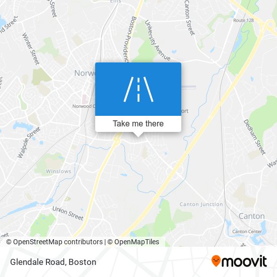 Glendale Road map