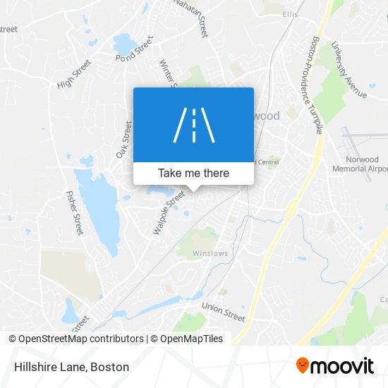 Hillshire Lane map