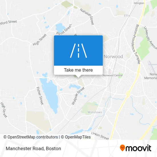 Manchester Road map