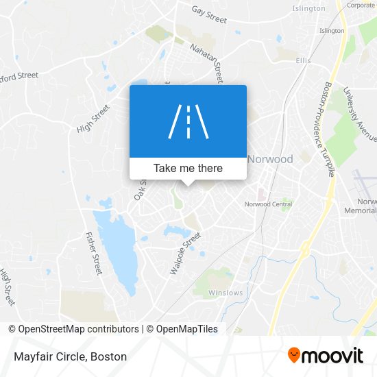 Mapa de Mayfair Circle