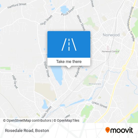 Rosedale Road map