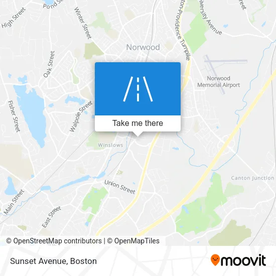 Sunset Avenue map