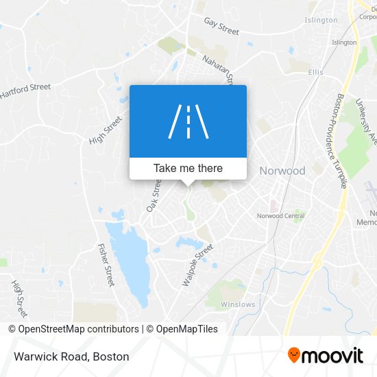 Mapa de Warwick Road