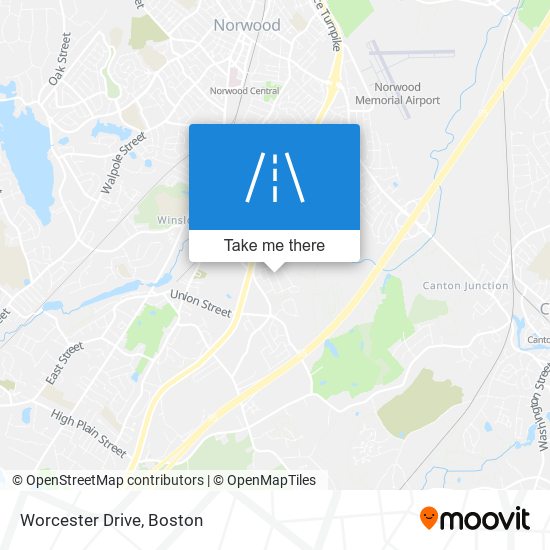 Worcester Drive map