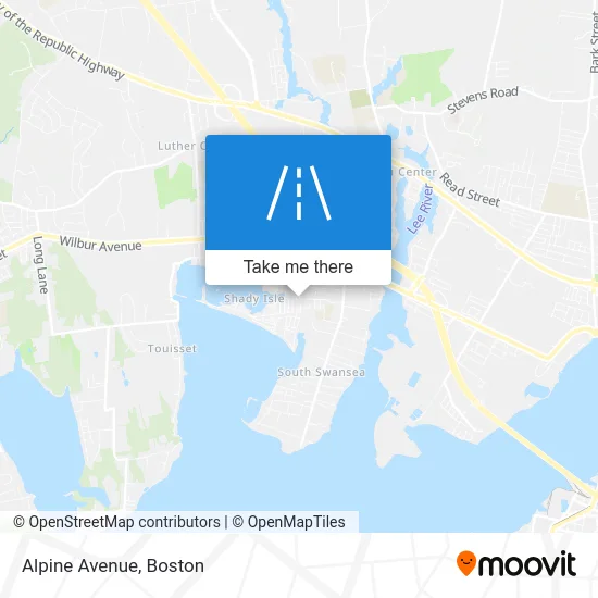 Alpine Avenue map
