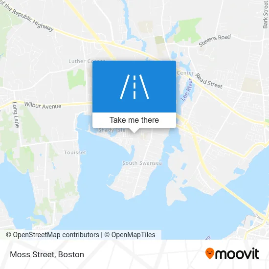 Moss Street map