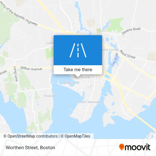 Mapa de Worthen Street