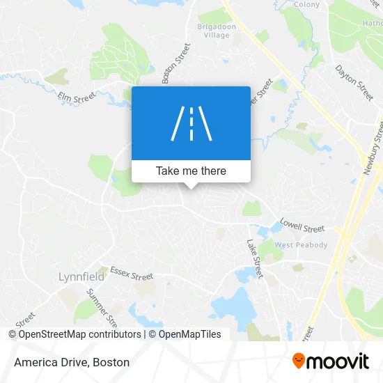 America Drive map