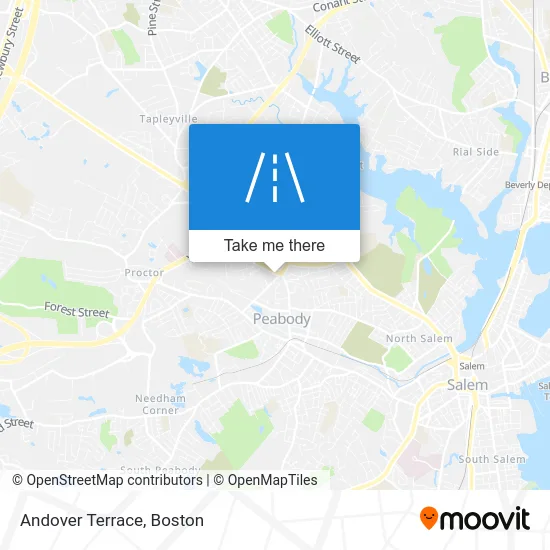 Andover Terrace map