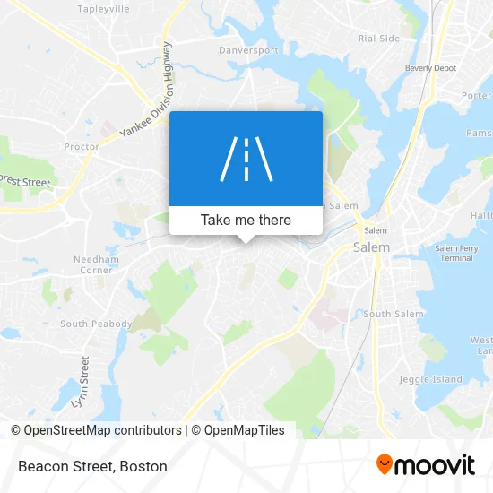 Beacon Street map