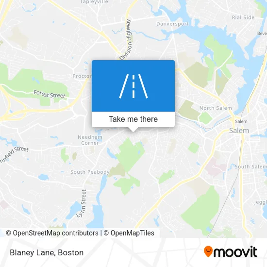 Blaney Lane map