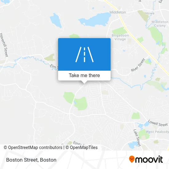Boston Street map