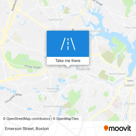 Emerson Street map