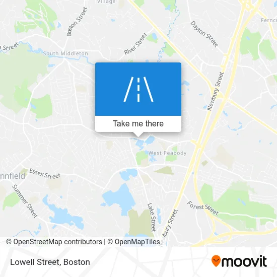 Lowell Street map