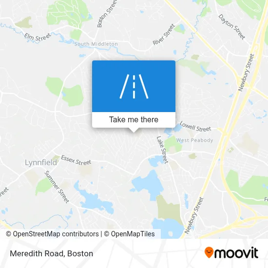 Meredith Road map