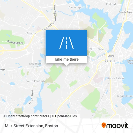 Milk Street Extension map