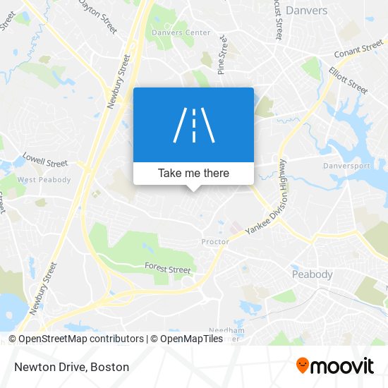 Newton Drive map