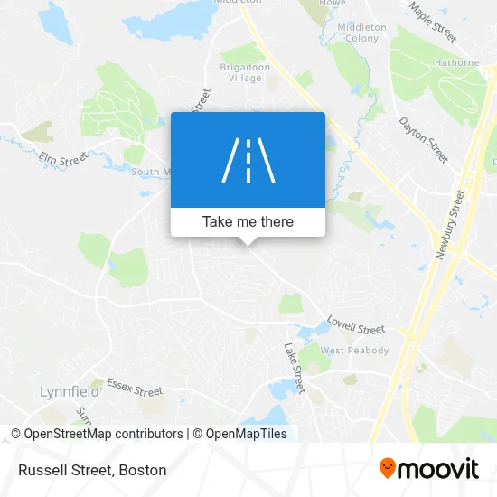 Russell Street map