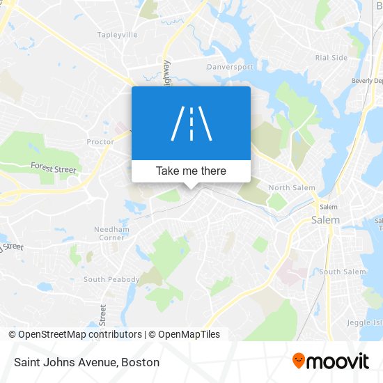 Mapa de Saint Johns Avenue