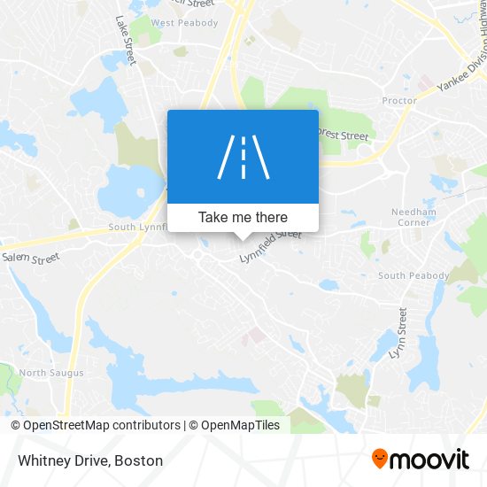 Mapa de Whitney Drive