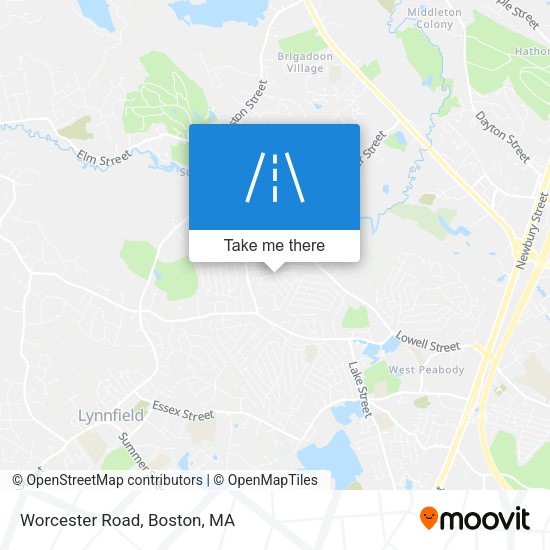 Mapa de Worcester Road