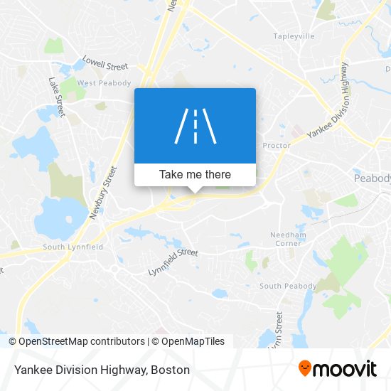 Yankee Division Highway map