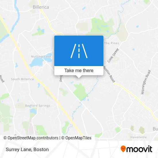 Surrey Lane map
