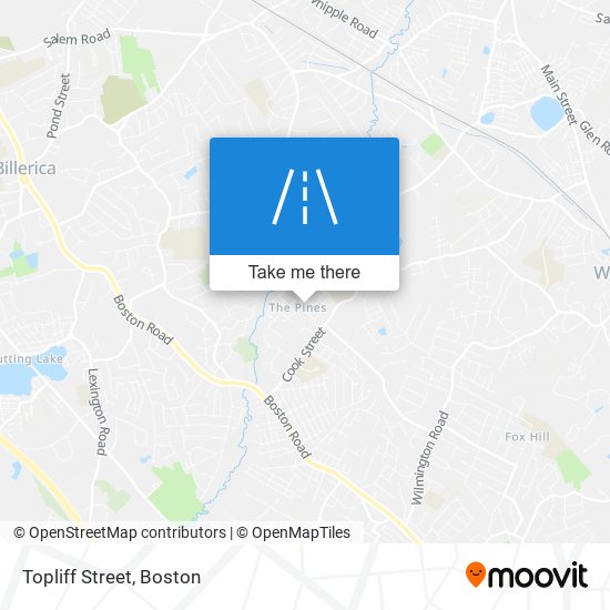 Mapa de Topliff Street