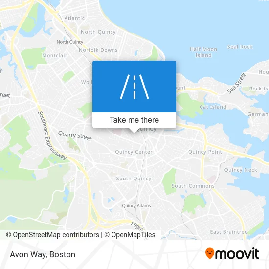 Avon Way map
